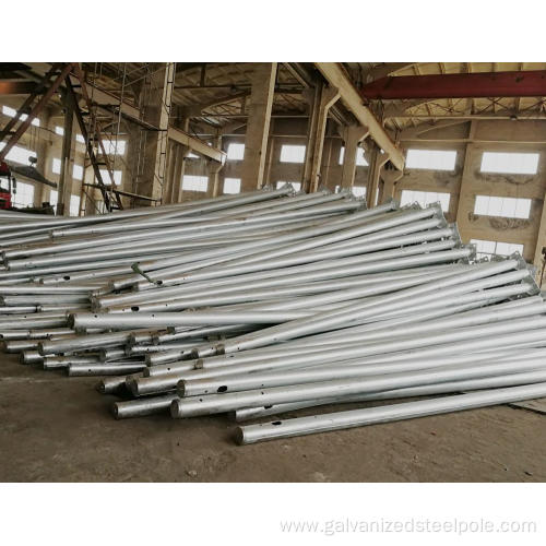 Round Conical Galvanizing Street Lamp Steel Pole